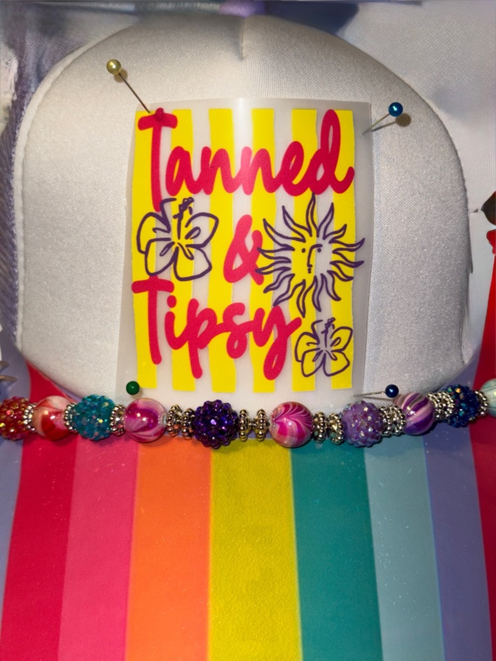 Tanned and Tipsy and ready for Summertime Trucker Hat!